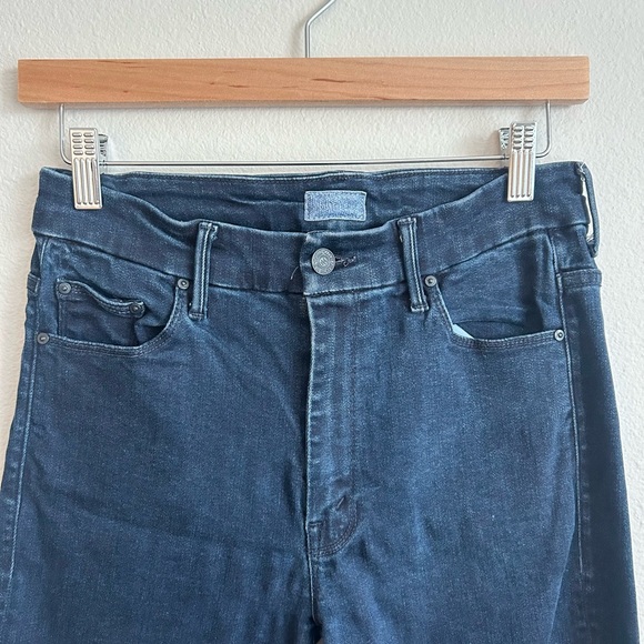 Mother High Waisted Looked Ankle Fray Skinny Jeans - Size 28 - Picture 3 of 8